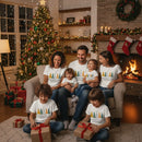 Camiseta Personalizada Natal da Família - 100% Algodão