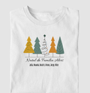 Camiseta Personalizada Natal da Família - 100% Algodão